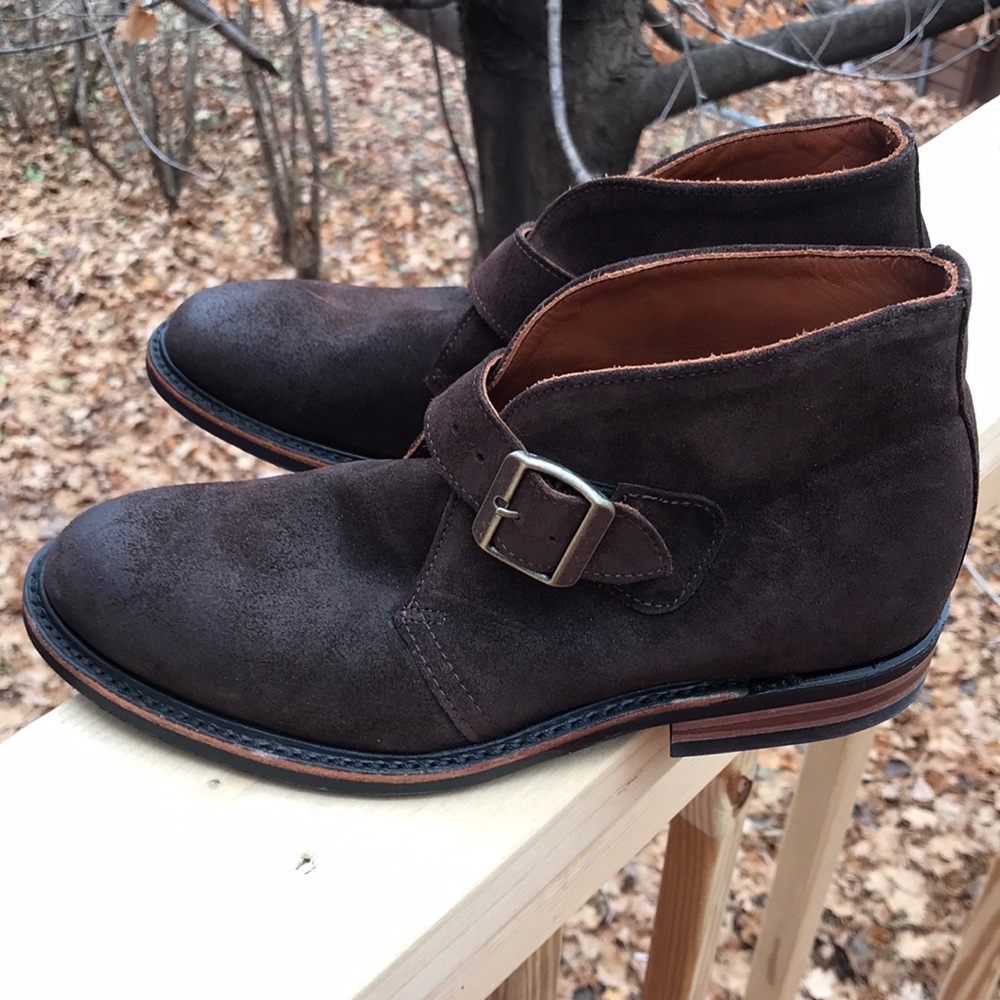 Walk Over sueded Brown Leather 7.5M Chelsea boots